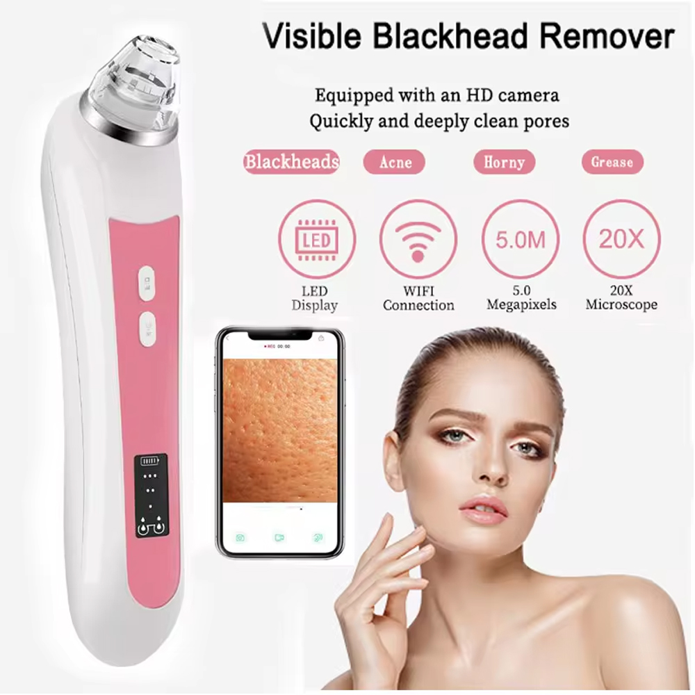 6 Heads Pore Cleaner Blackhead - đánh giá và giá Nasal Aspirator