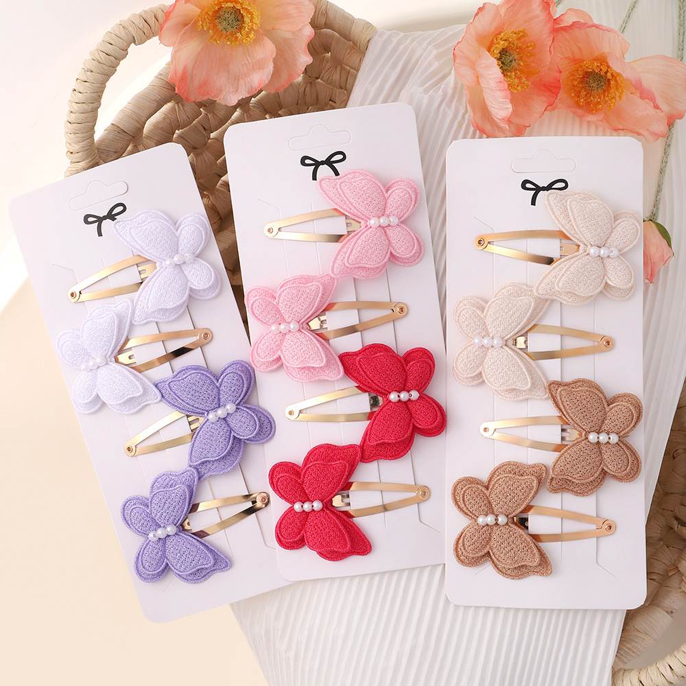 4Pcs/set Butterfly Hair Clip S - đánh giá và giá Baby Products Set