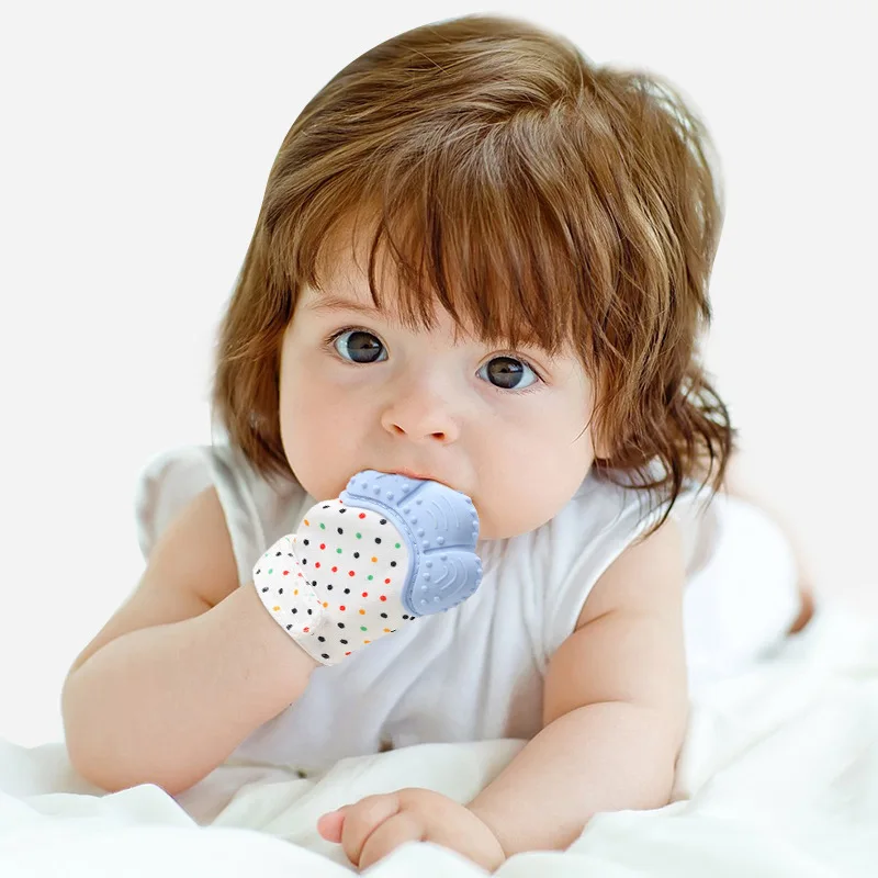 Food grade silicone Gloves Bab - đánh giá và giá Teething Mitten Baby