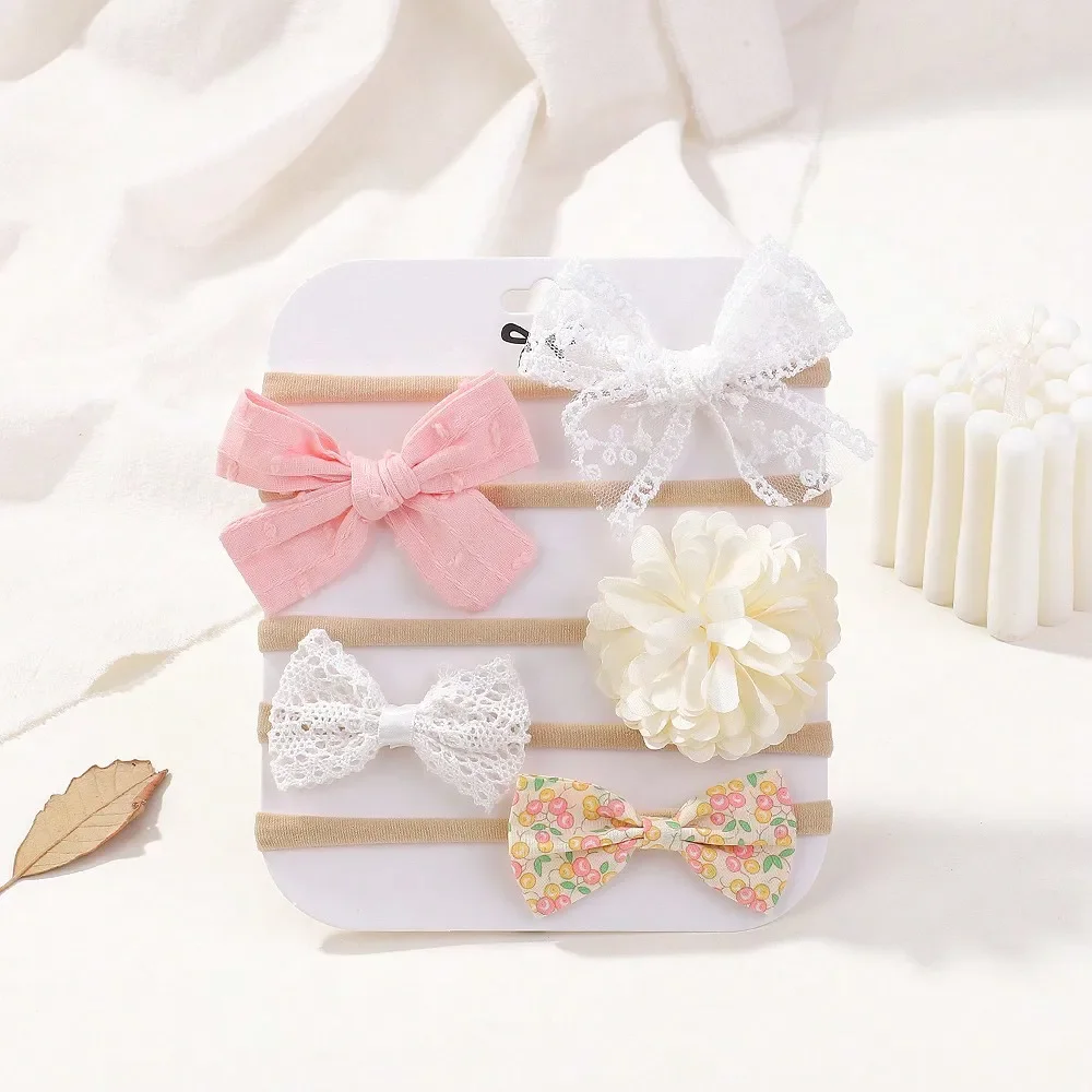 5Pcs/Set Baby Elastic Headband - đánh giá và giá Baby Products Set