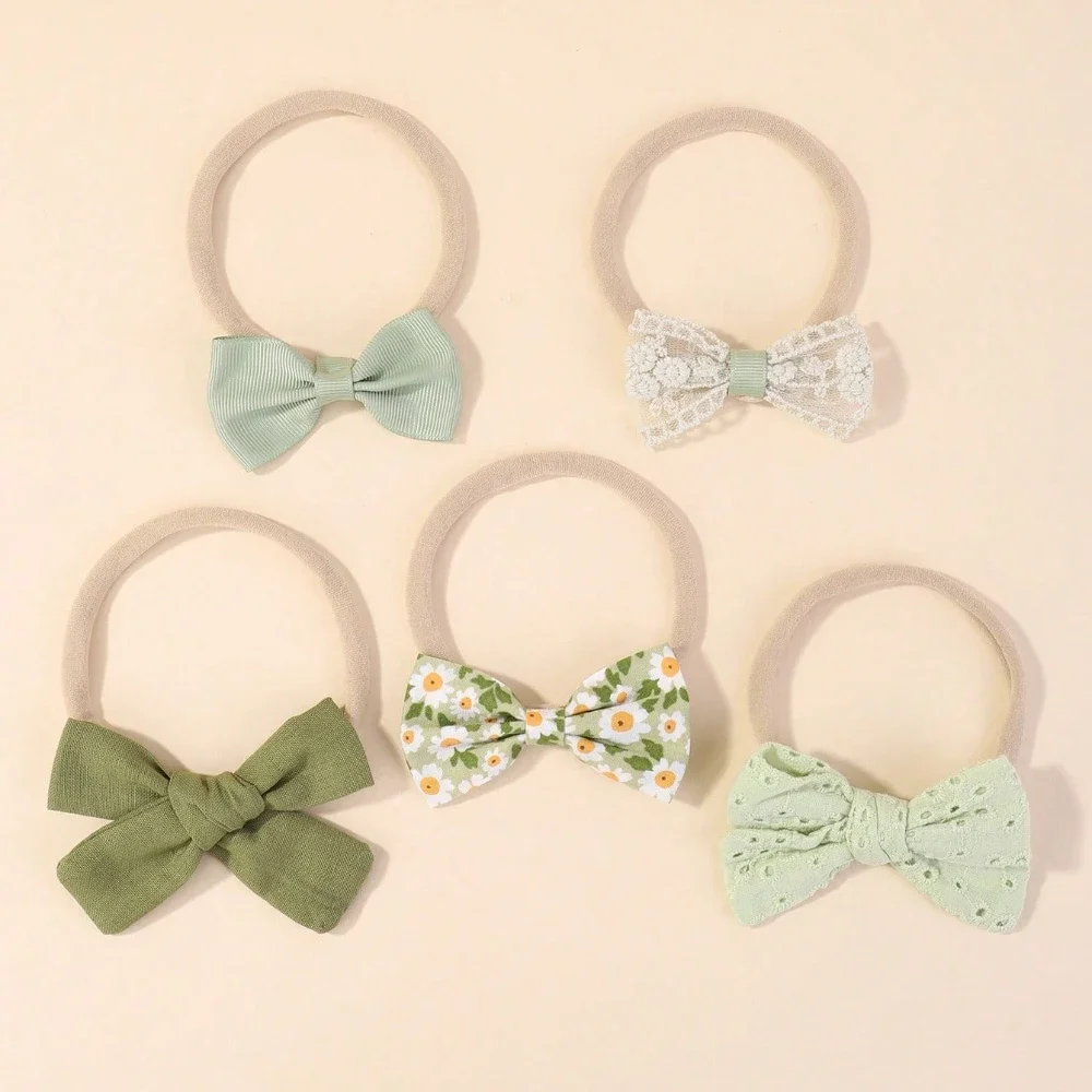 5Pcs/Set Baby Elastic Headband - đánh giá và giá Baby Products Set