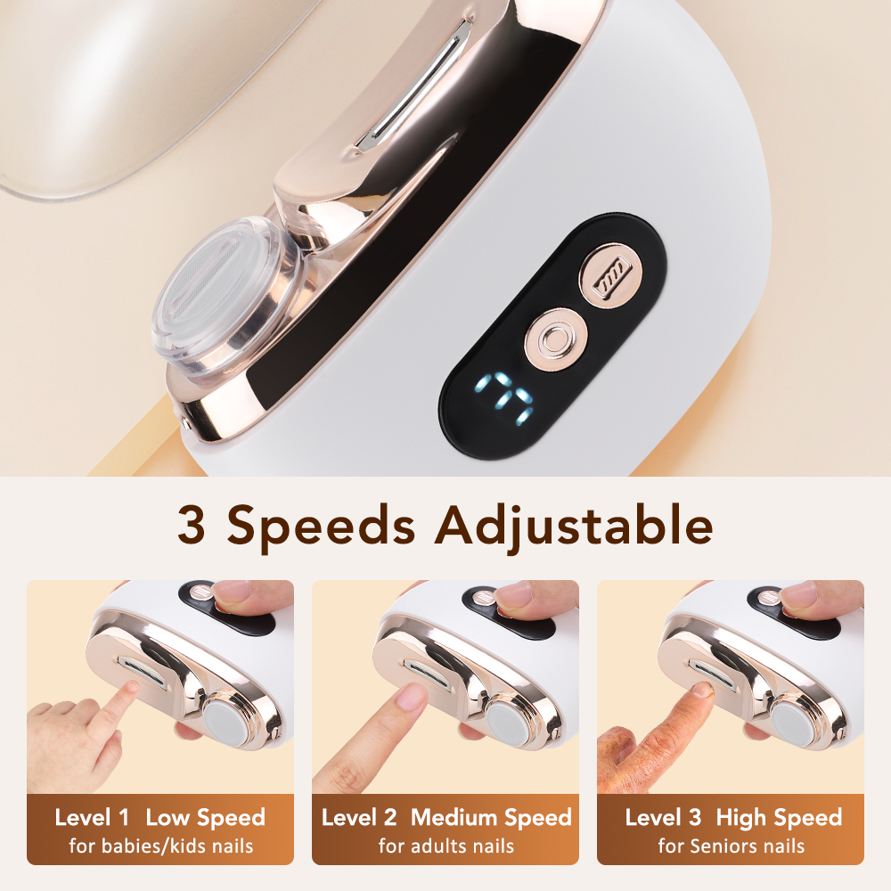 New Electric Nail Clipper Rech - đánh giá và giá Baby Nail Trimmer Electric