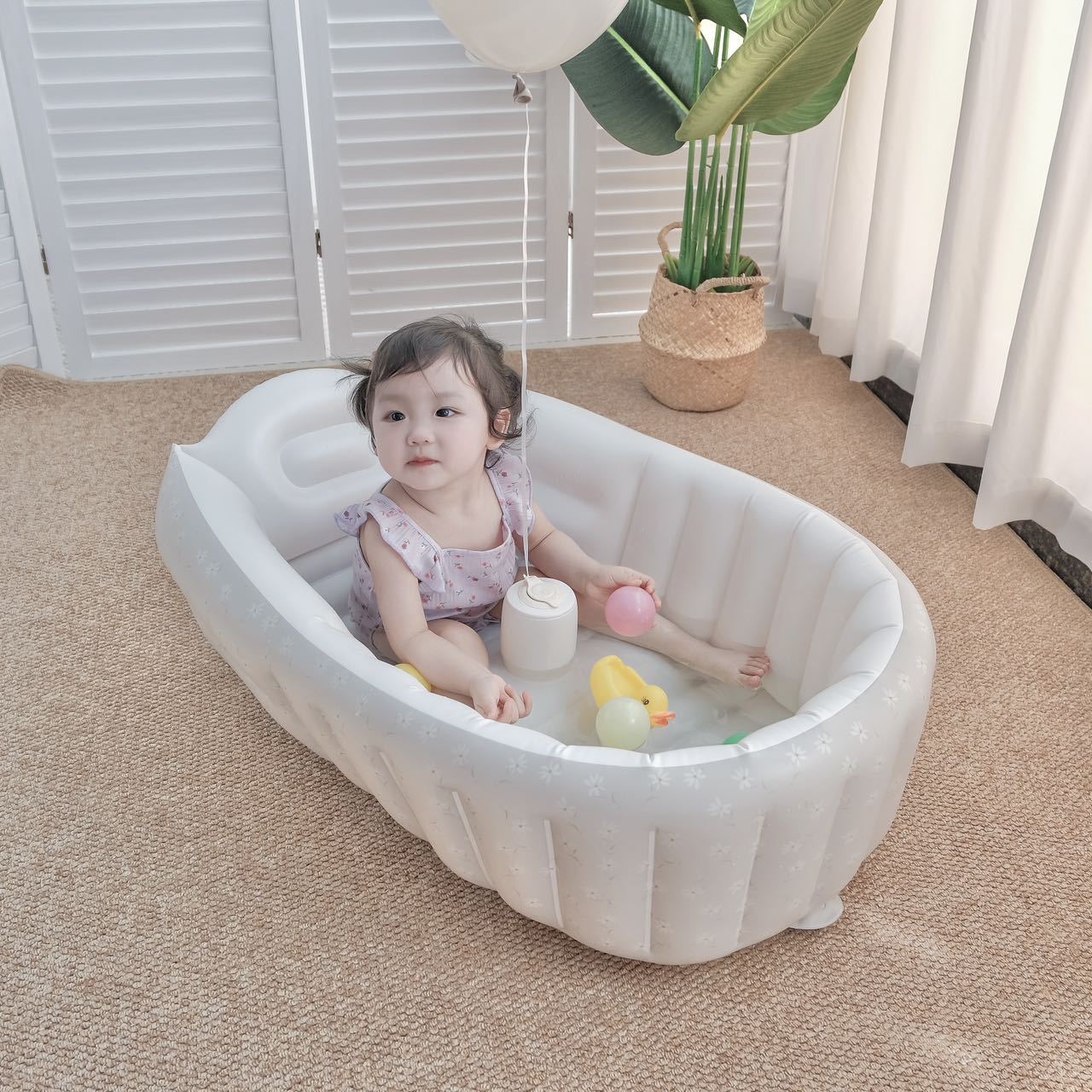 1PC Cartoon Inflatable Bathtub - đánh giá và giá Baby Products For Newborn