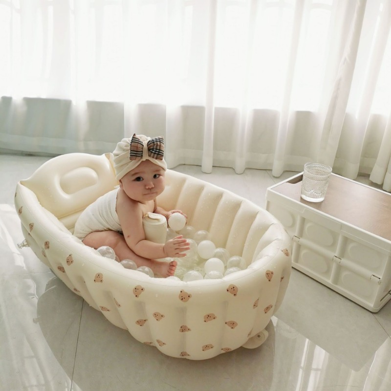 1PC Cartoon Inflatable Bathtub - đánh giá và giá Baby Products For Newborn