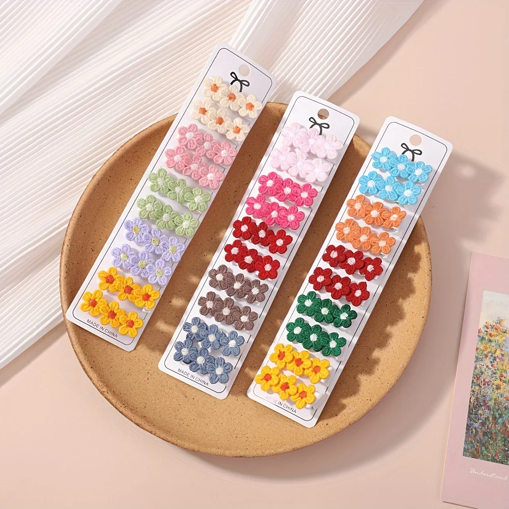 10Pcs/Set Baby Mini Flower Hai - đánh giá và giá Baby Products Set