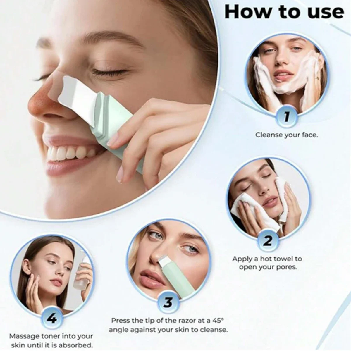 Blackhead and Whitehead Remova - đánh giá và giá Nasal Aspirator