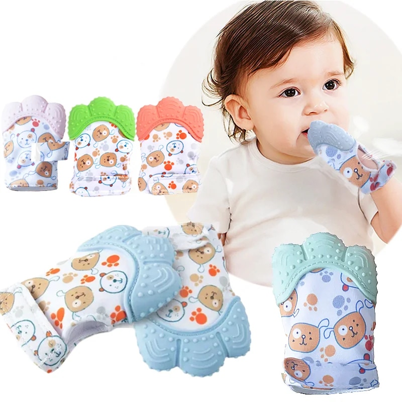 Cartoon Printed Baby Teether M - đánh giá và giá Teething Mitten Baby