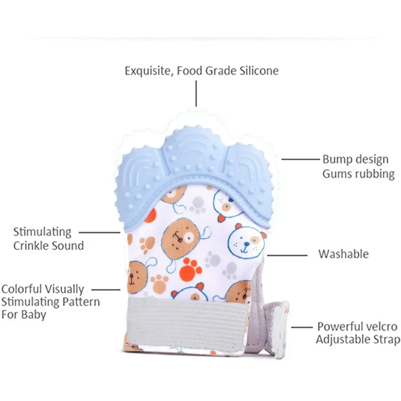 Baby Teething Mitten Chew Glov - đánh giá và giá Teething Mitten Baby